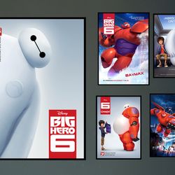 big hero 6 movie poster 2023 filmdune room decor wall artposter giftcanvas prints.jpg