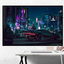 cyberpunk 2077 custom wall decor poster, room decor, home decor, art poster for gift.jpg