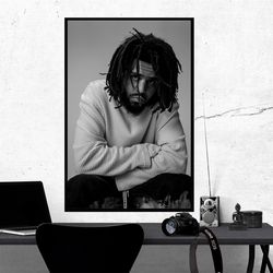 j cole 4 your eyez only new album music cover poster, room decor, home decor, art poster for gift.jpg