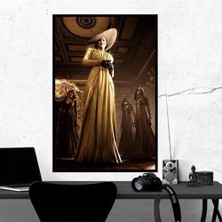 resident evil 8 lady dimitrescu game poster, room decor, home decor, art poster for gift.jpg