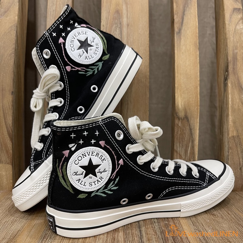 Custom Converse Chuck Taylor Embroidered Ghost Embroidered Converse Halloween Vibes Embroidered Sneakers - 4.jpg