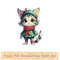 Cute Green Cat Christmas 16.jpg