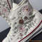 Custom Embroidered Converse High Tops Chuck Taylor 1970s Wedding Dahlia Flower Embroidered ConverseWedding Embroidered Dahlia Sneakers - 3.jpg