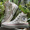 Custom Embroidered Converse High Tops Custom Converse Chuck Taylor 1970s Embroidered Daisy Flower Wedding sneakers Wedding Gift - 3.jpg