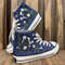 Custom Embroidered Converse High Tops Custom Converse Chuck Taylor 1970s Embroidered Daisy Flower Wedding sneakers Wedding Gift - 7.jpg