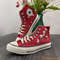 Custom Embroidered Converse High Tops Custom Converse Chuck Taylor 1970s Embroidered Daisy Flower Wedding sneakers Wedding Gift - 4.jpg
