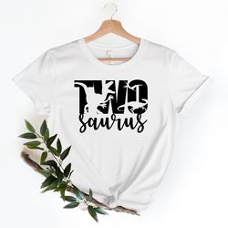 two asaurus, three asaurus, four asaurus,five asaurus dinosaur birthday shirt, trex shirt, 5th dinosaur birthday, t-rex