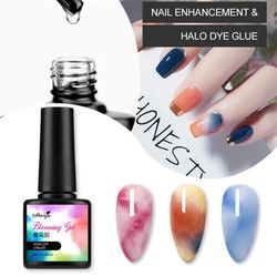 transparent nail art blooming gel multi-color gradient smudge blooming glue quick blending glue clear nail polish nail a