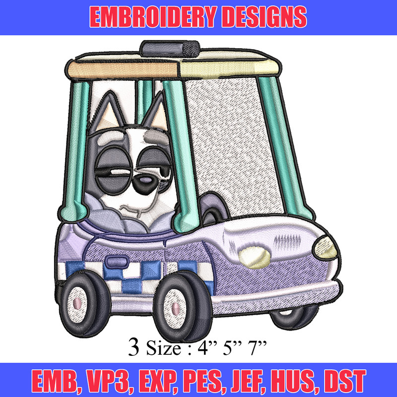 Aunt trixie heeler Embroidery, Bluey Embroidery, Embroidery File, cartoon design, cartoon shirt, Digital download..jpg