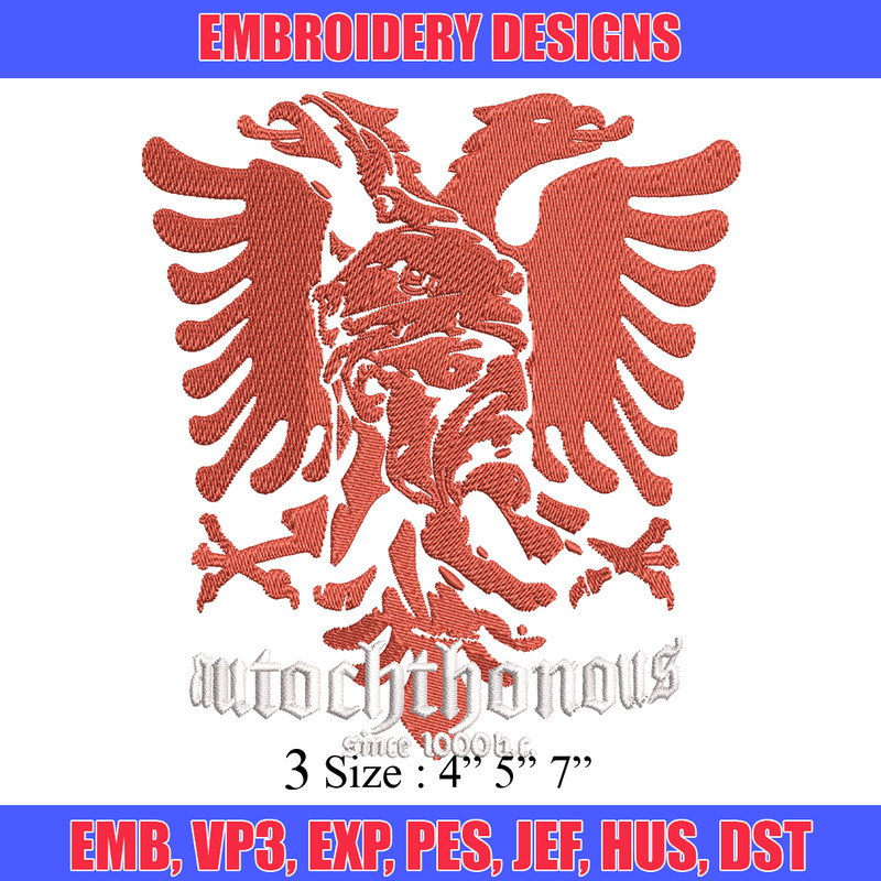 Autochthonous logo embroidery design, logo embroidery, logo design, embroidery file, logo shirt, Digital download..jpg