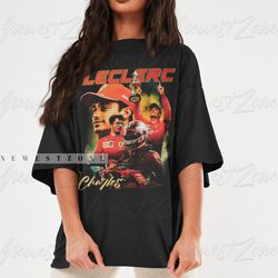 charles leclerc shirt driver racing championship formula racing tshirt monaco vintage design graphic tee sweatshirt hood