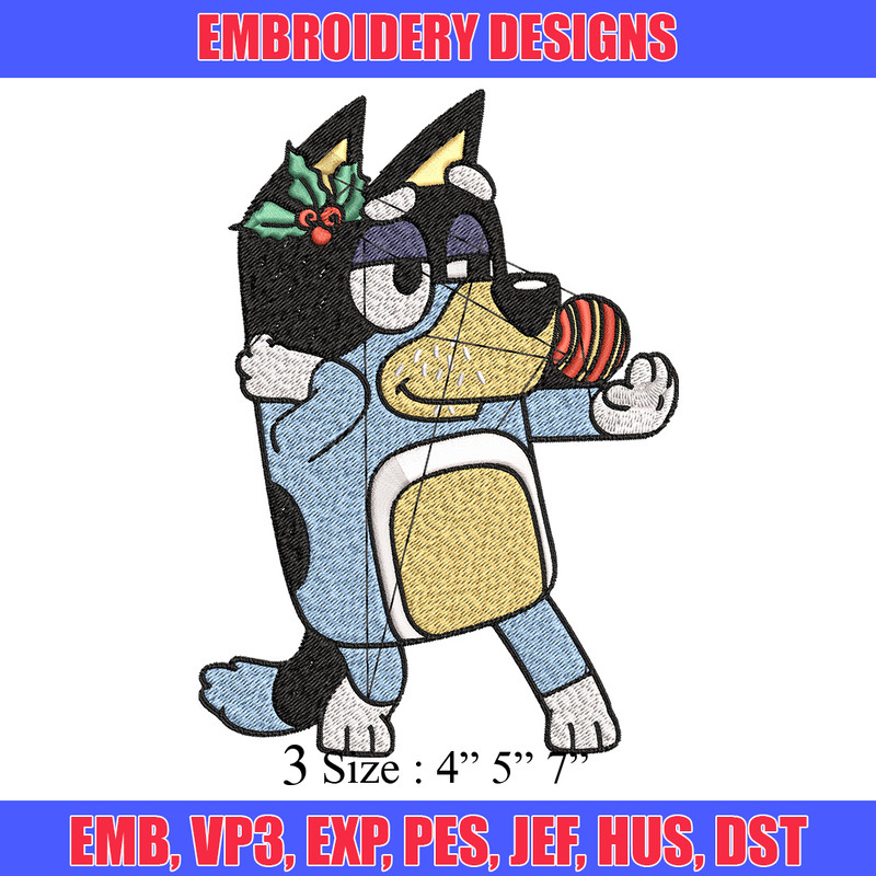 Bandit Embroidery Design, Bluey Embroidery, Embroidery File, Brand Embroidery, Logo shirt, Digital download.jpg