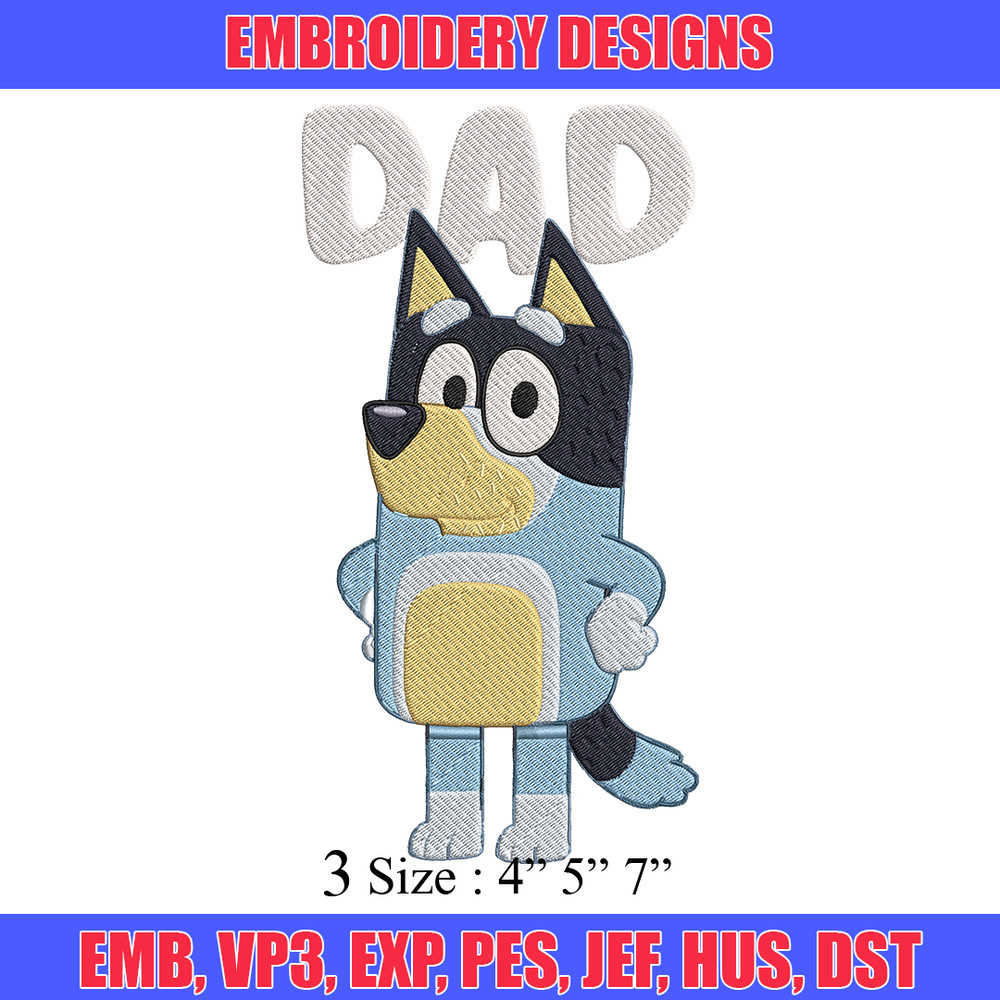 Bandit Heeler Embroidery, Bluey Cartoon Embroidery, cartoon Embroidery, Embroidery File, cartoon shirt, digital download.jpg