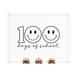 100 days of school retro svg,100 days of school svg file,teacher svg,school shirt svg,kid's shirt svg,100th days of scho