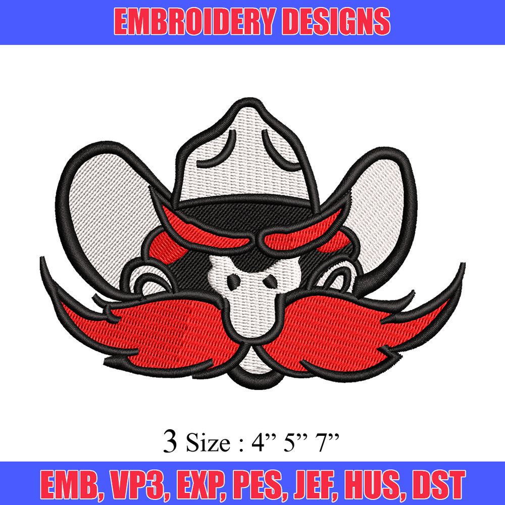 beard red embroidery design, beard red embroidery, cartoon design, embroidery file, logo shirt, Digital download..jpg