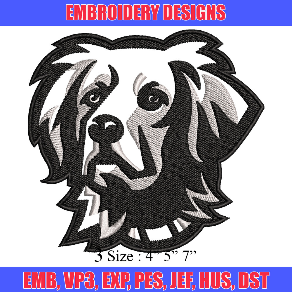 Black dog embroidery design, Black dog embroidery, animal design, embroidery file, logo shirt, Digital download..jpg