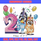 Bluey bingo 2nd birthday Embroidery, Bluey birthday Embroidery, Embroidery File, cartoon design, Instant download..jpg