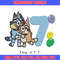 Bluey Bingo 7th Birthday Embroidery, Bluey Cartoon Embroidery, Disney Embroidery, Embroidery File, digital download..jpg