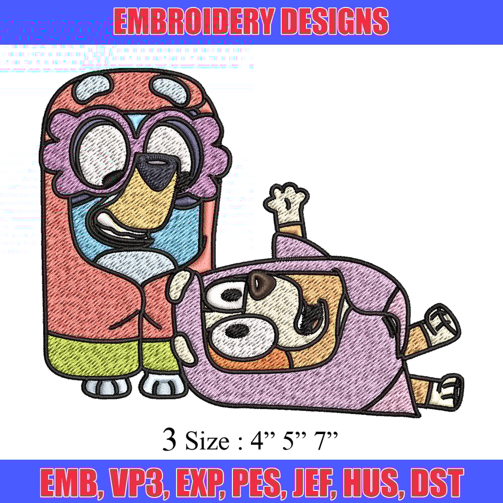 Bluey bingo Embroidery design, Bluey bingo Embroidery, Embroidery File, cartoon design, cartoon shirt, Digital download.jpg