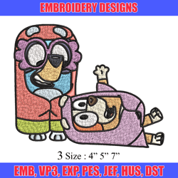 bluey bingo embroidery design, bluey bingo embroidery, embroidery file, cartoon design, cartoon shirt, digital download