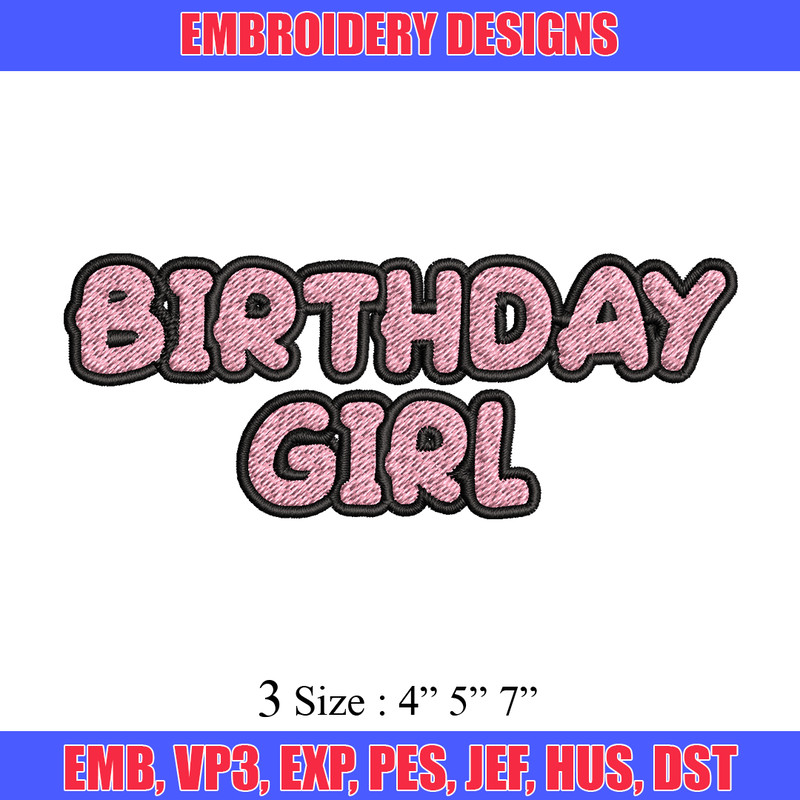 Bluey Birthday Girl Embroidery, Bluey Cartoon Embroidery, Disney Embroidery, Embroidery File, digital download..jpg