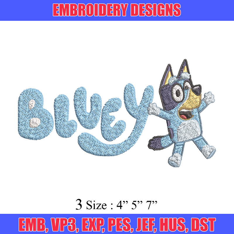 Bluey cartoon Embroidery, Bluey Cartoon Embroidery, cartoon Embroidery, Embroidery File, cartoon shirt, digital download.jpg