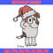 Bluey chrismas hat Embroidery Design, Bluey Embroidery, Embroidery File, Brand Embroidery, Logo shirt, Digital download.jpg