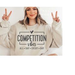 Competition Vibes SVG PNG, Cheer Shirt, Cheerleader Svg, Game Day Vibes Svg, Game Day Svg, Mom Mode Svg, Competition Mode Svg, Cheer Mom Svg