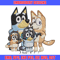 Bluey family Embroidery, Bluey family Embroidery, Embroidery File, cartoon design, logo shirt, Digital download..jpg