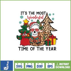 retro christmas svg, it's the most time of the year svg, howdy santa clause sleigh feelin jolly merry mama