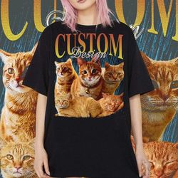 custom bootleg pet rap tee, vintage graphic tee, custom photo shirt, insert your pet pics design, cat lover shirt, dog m