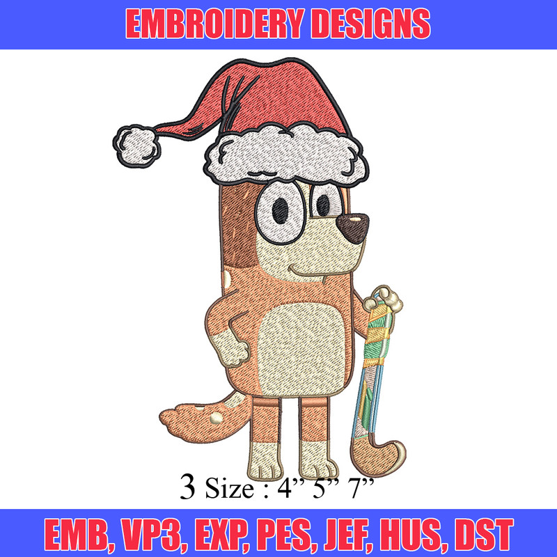 Chilli chrismas hat Embroidery Design, Bluey Embroidery, Embroidery File, Brand Embroidery, Logo shirt, Digital download.jpg