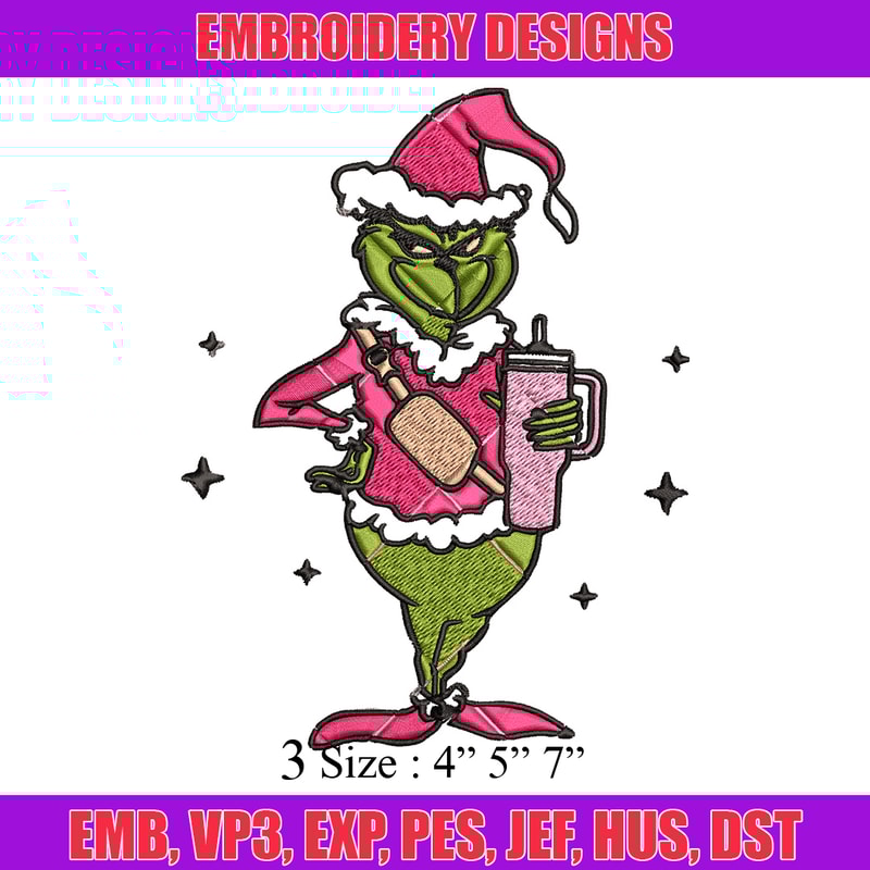 Chrismas grinch Embroidery Design, Grinch Embroidery, Embroidery File, Brand Embroidery, Logo shirt, Digital download.jpg