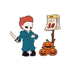 funny michael myers halloween pumpkin svg download