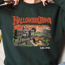 vintage halloweentown est 1998 t-shirt, vintage halloween graphic shirt, retro unisex y2k tee, 90s fall shirt, spooky gi