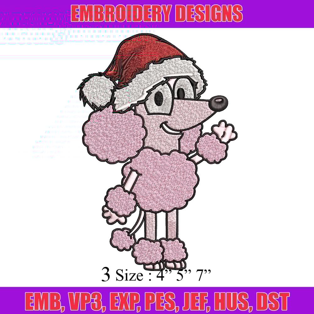 Coco chrismas hat Embroidery Design, Bluey Embroidery, Embroidery File, Brand Embroidery, Logo shirt, Digital download.jpg
