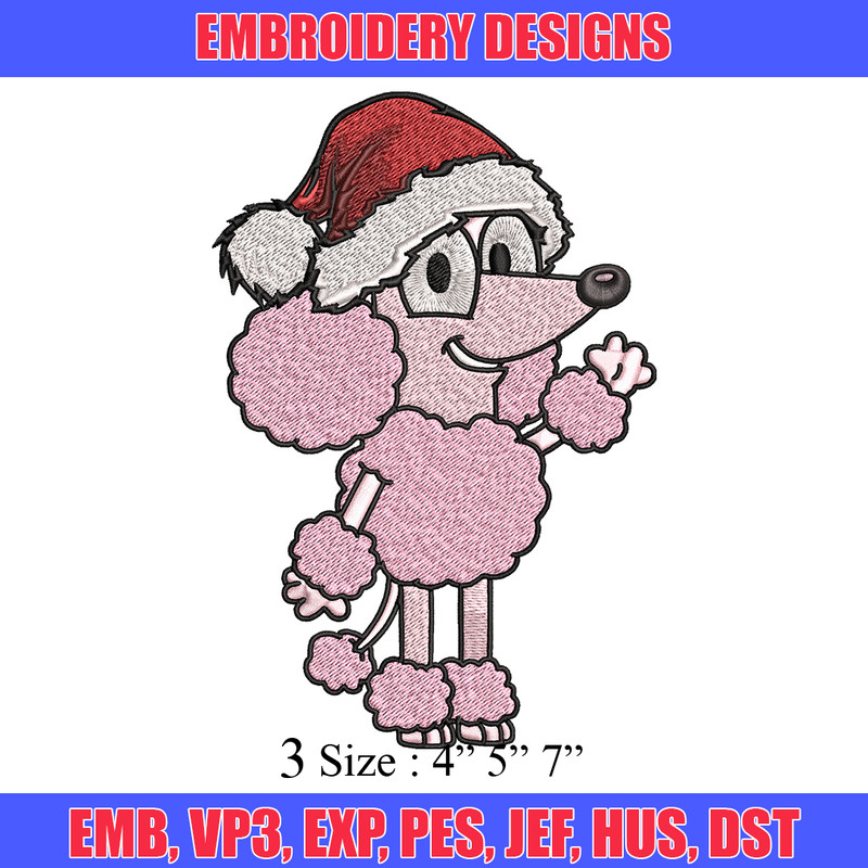 Coco chrismas hat Embroidery Design, Bluey Embroidery, Embroidery File, Brand Embroidery, Logo shirt, Digital download.jpg