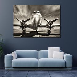 airplane canvas wall art cockpit boeing vintage plane wall art boeing wall decor boeing print mechanism decor airplane p