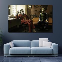 joker canvas poster print wall art, joker print decor for home, office wall decoration, ready to hang joker canvas art