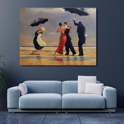 tango canvas wall art , tango couple print , dance poster, dancing couple wall art,ready to hang gift,tango oil painting