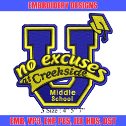 creekside cubs pta embroidery design, logo embroidery, logo design, embroidery file, logo shirt, digital download.