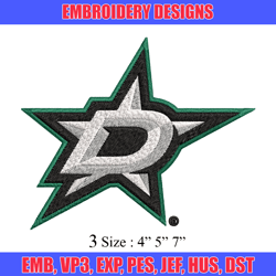 D star sport logo Embroidery Design, Brand Embroidery, Embroidery File, Logo shirt, Sport Embroidery, Digital download.