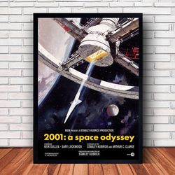 2001 A Space Odyssey Movie Poster Canvas Wall Art Family Decor, Home Decor,Frame Option