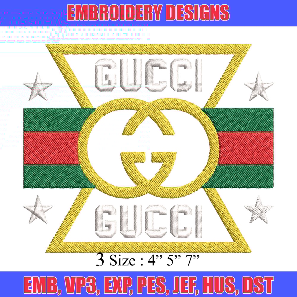 Design gucci Embroidery Design, Gucci Embroidery, Brand Embroidery, Logo shirt, Embroidery File, Digital download.jpg