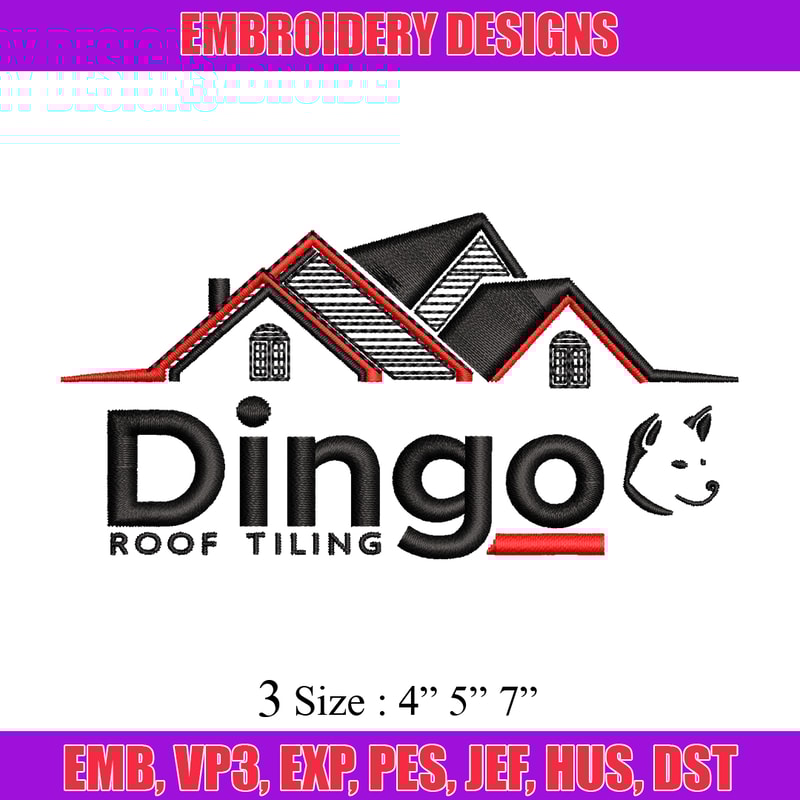 Dingo Logo embroidery design, Dingo Logo embroidery, logo design, embroidery file, logo shirt, Digital download..jpg