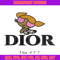 Dior Cartoon Logo embroidery design, Logo embroidery, embroidery file, animal design, logo shirt, Digital download..jpg