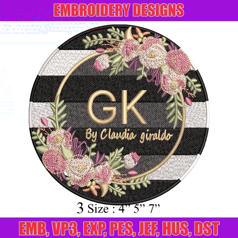 Gk Logo embroidery design, Gk Logo embroidery, logo design, embroidery file, logo shirt, Digital download..jpg
