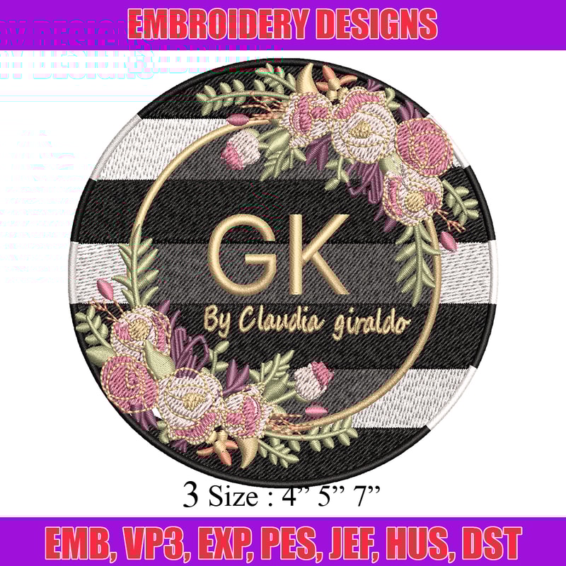 Gk Logo embroidery design, Gk Logo embroidery, logo design, embroidery file, logo shirt, Digital download..jpg