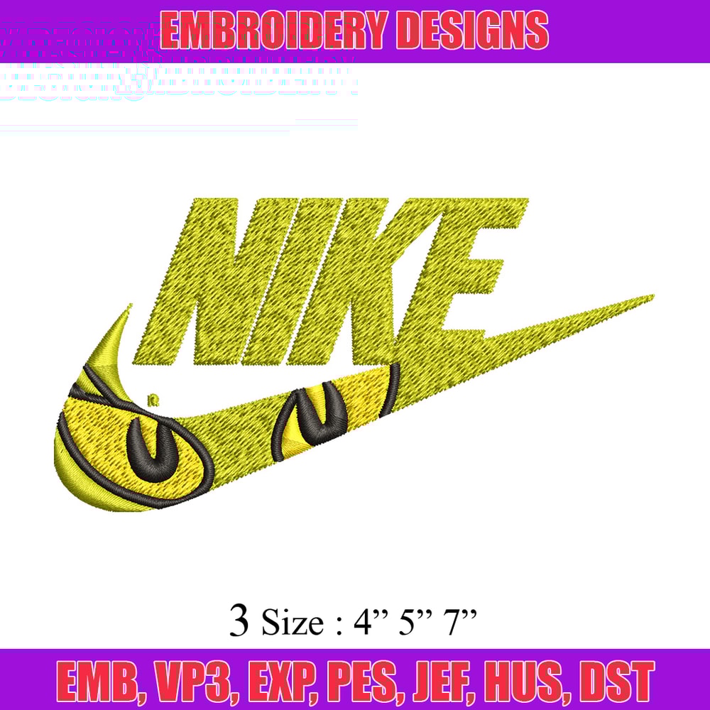 Grinch eyes nike Embroidery Design, Nike Embroidery, Brand Embroidery, Embroidery File, Logo shirt, Digital download.jpg