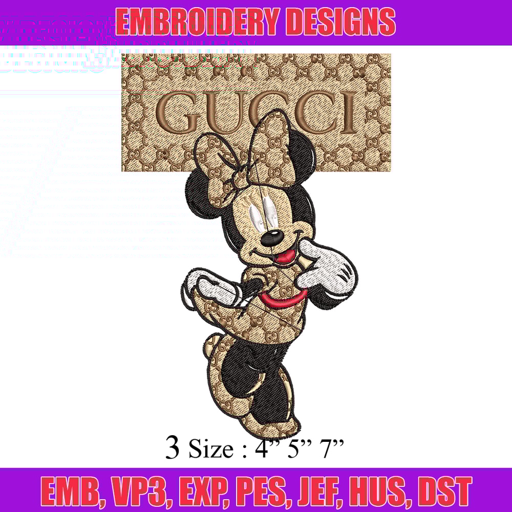 Gucci Minnie Embroidery design, Gucci Minnie Embroidery, Disney design, Embroidery File, cartoon shirt, Digital download.jpg